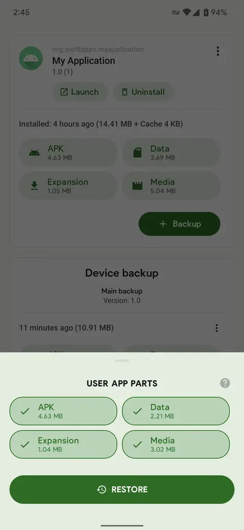 Swift Backup MOD APK 4