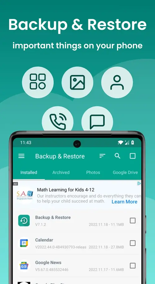 Backup And Restore MOD APK 1