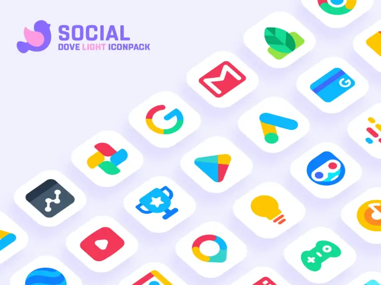 Dove Light Icon Pack MOD APK 2