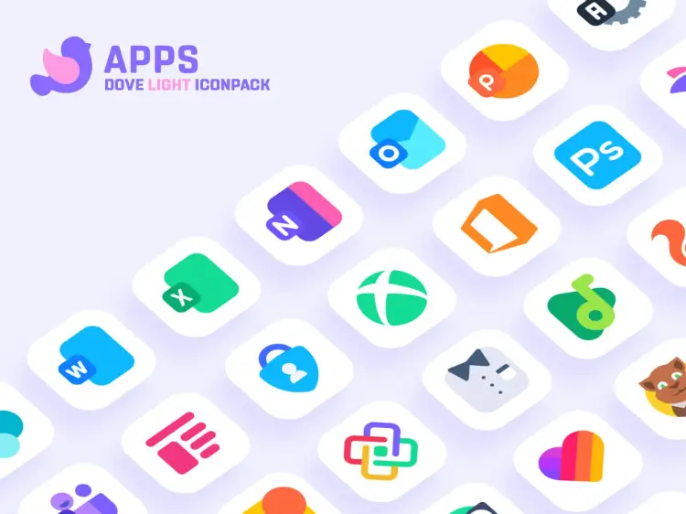 Dove Light Icon Pack MOD APK 4