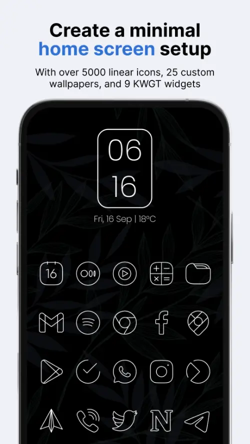 Vera Outline White Icon Pack MOD APK 1