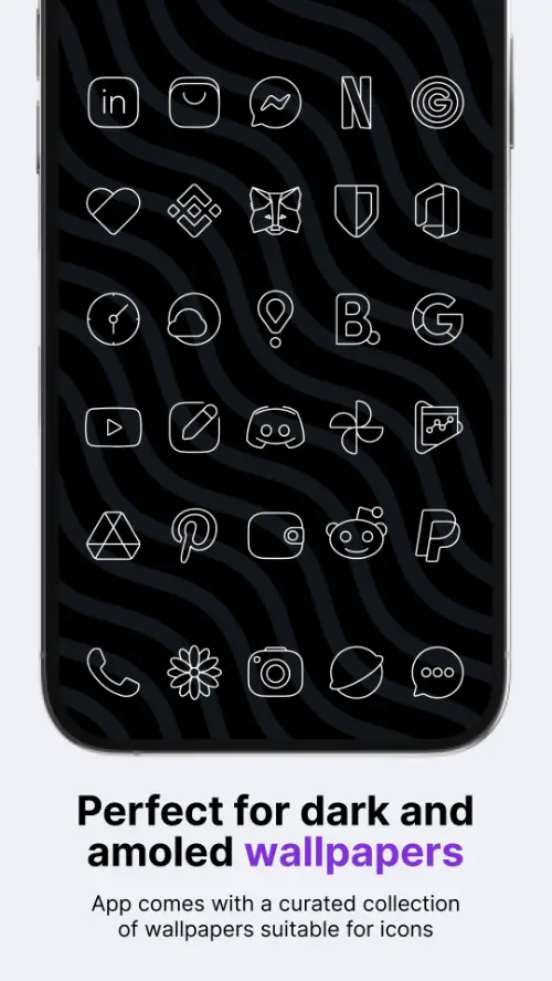 Vera Outline White Icon Pack MOD APK 2