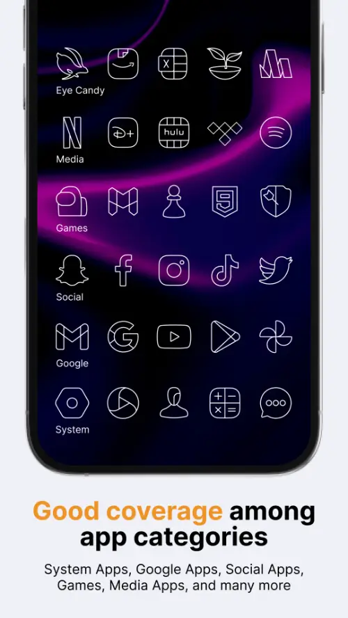 Vera Outline White Icon Pack MOD APK 4