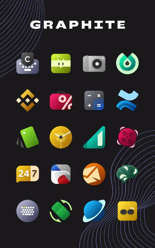 Graphite Icon Pack MOD APK 2