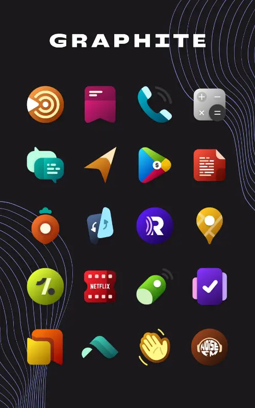 Graphite Icon Pack MOD APK 4