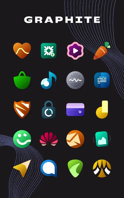 Graphite Icon Pack MOD APK 5