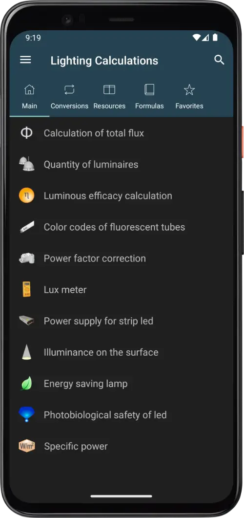 Lighting Calculations MOD APK 1