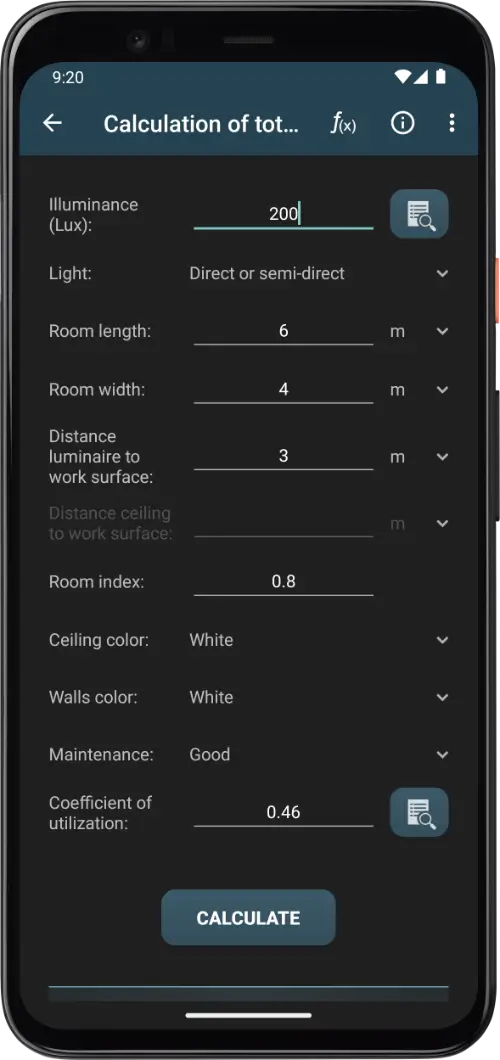 Lighting Calculations MOD APK 2