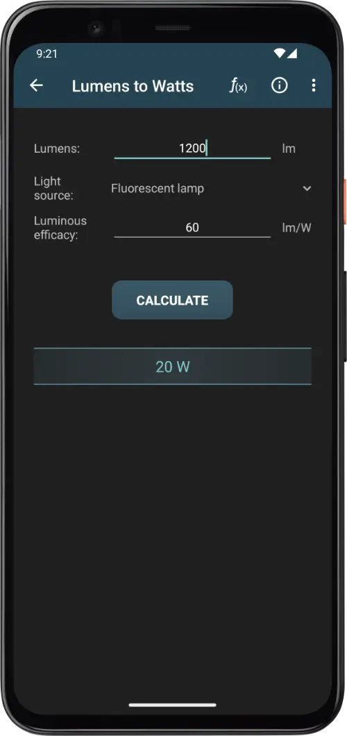 Lighting Calculations MOD APK 3