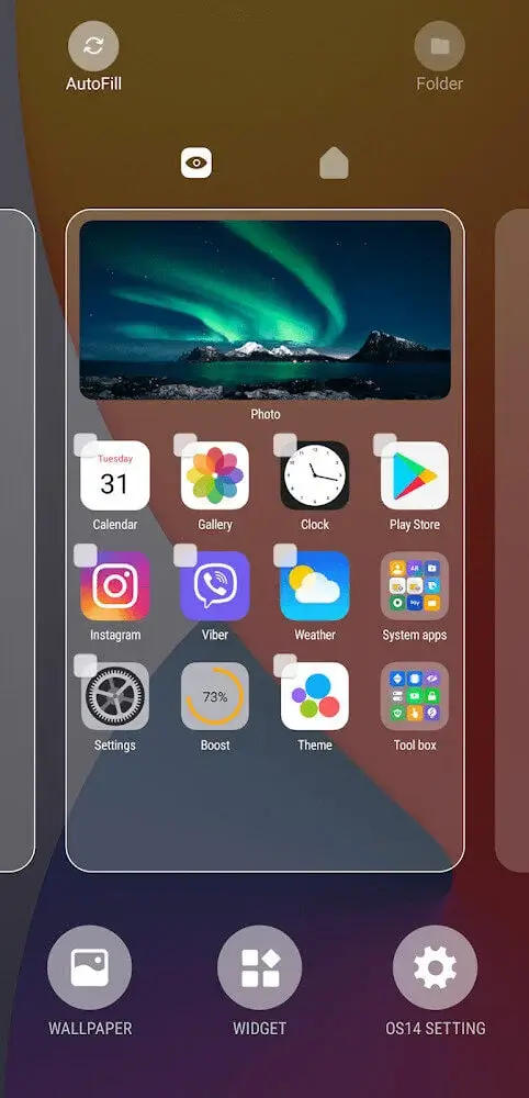 OS14 Launcher MOD APK 4