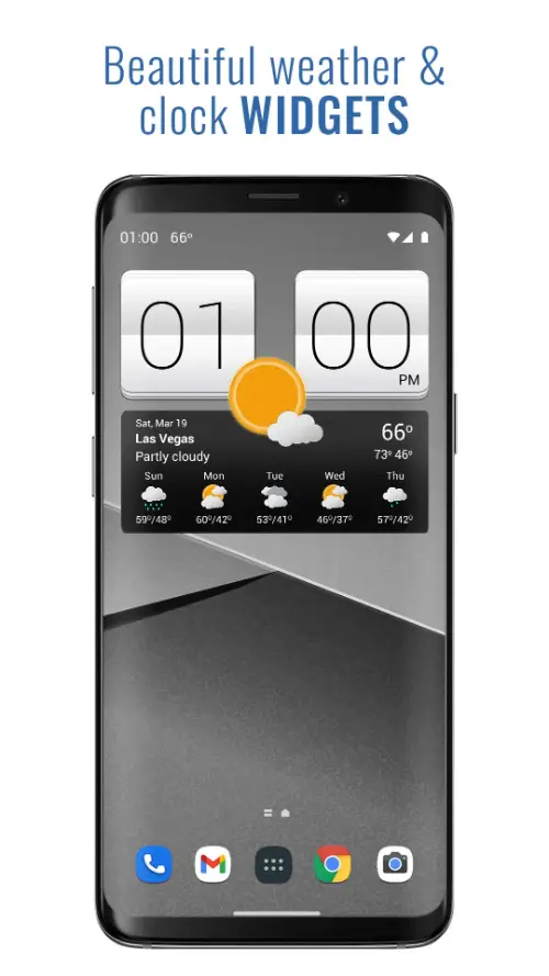 Sense V2 Flip Clock & Weather MOD APK 1