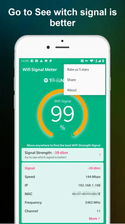 WiFi Signal Strength Meter MOD APK 3