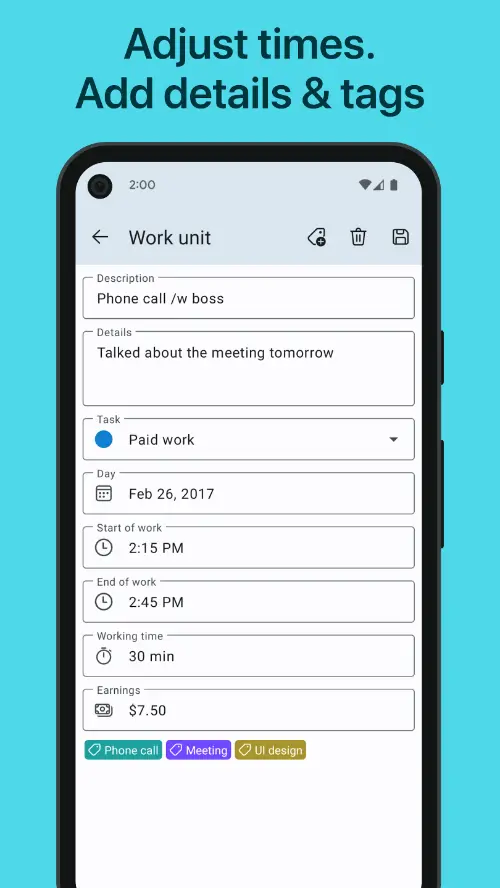 WorkingHours MOD APK 5
