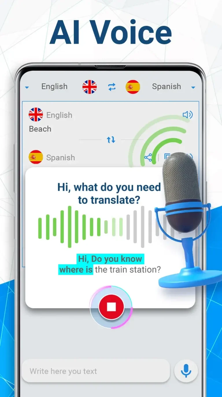 AI Voice Translator Translate MOD APK 1