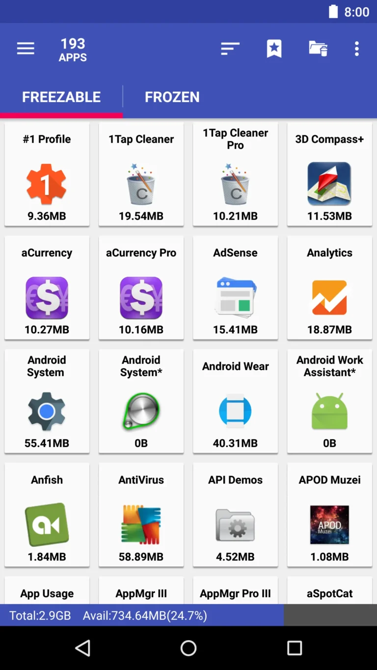 AppMgr Pro III MOD APK 3