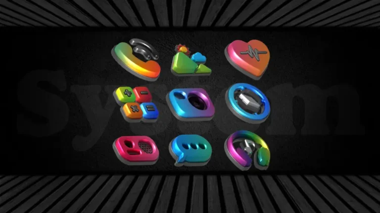 Auric Dark 3D Icon Pack MOD APK 1