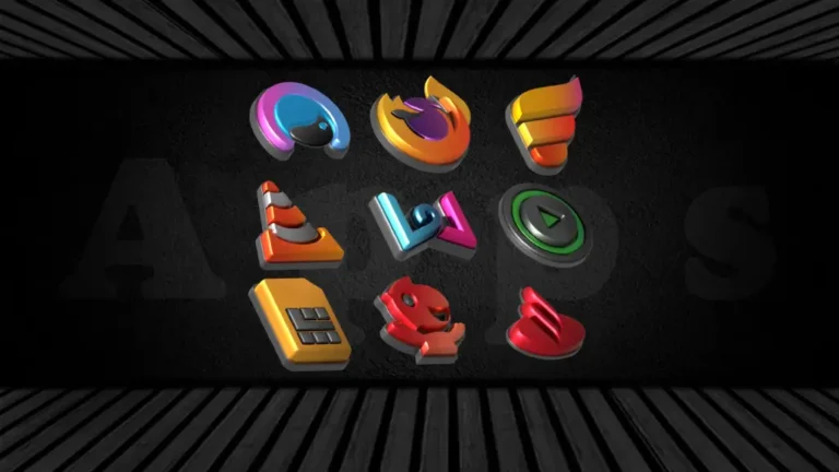 Auric Dark 3D Icon Pack MOD APK 4