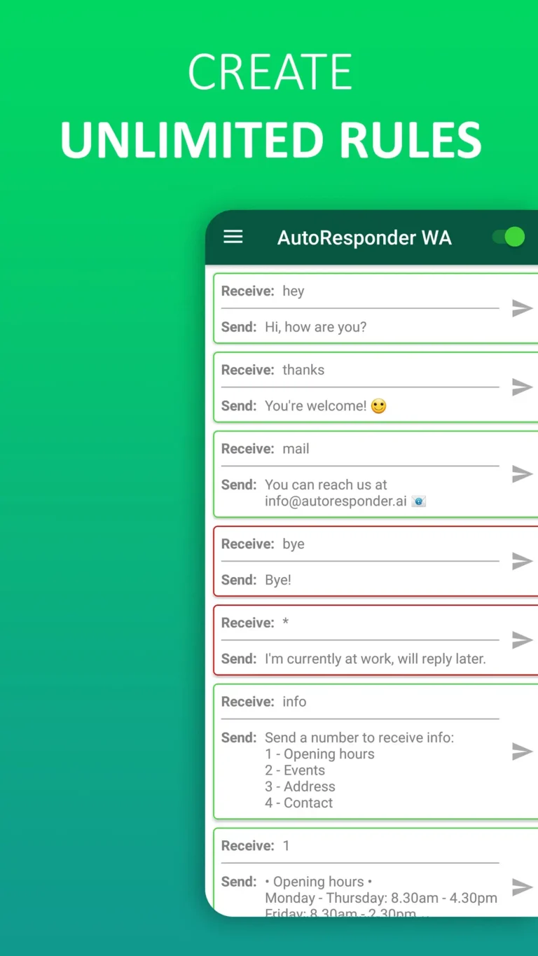AutoResponder For WhatsApp MOD APK 3