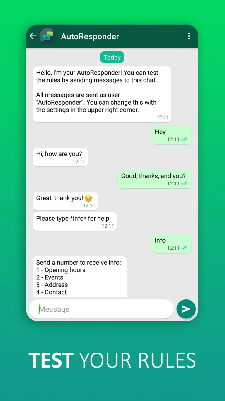 AutoResponder For WhatsApp MOD APK 5
