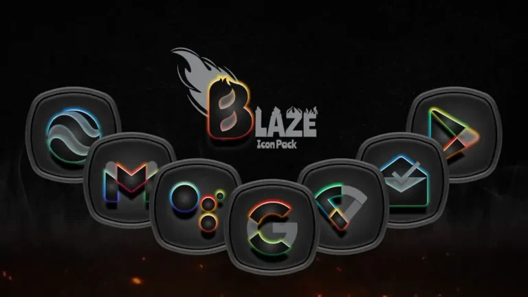 Blaze Dark Icon Pack MOD APK 1