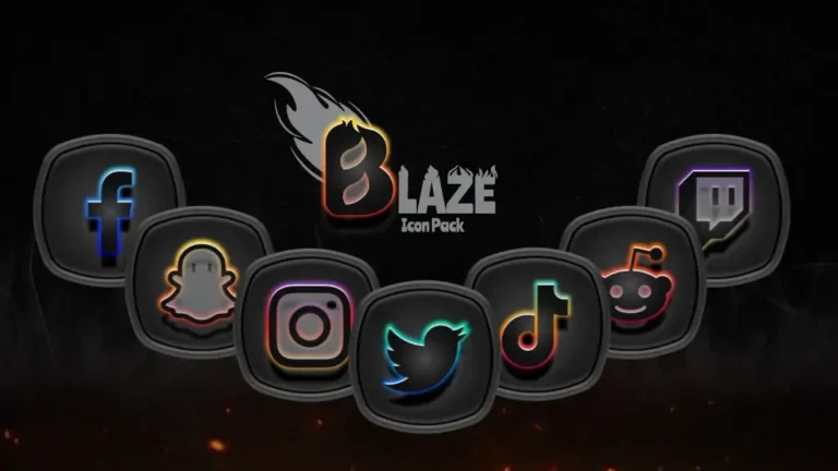 Blaze Dark Icon Pack MOD APK 2
