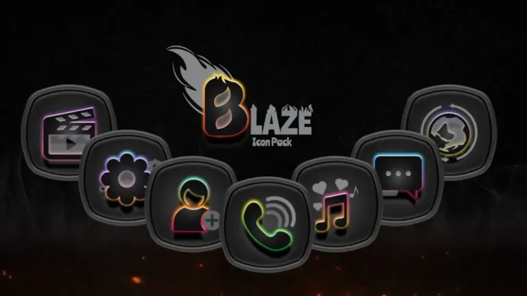 Blaze Dark Icon Pack MOD APK 3