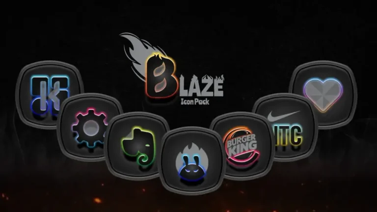 Blaze Dark Icon Pack MOD APK 4