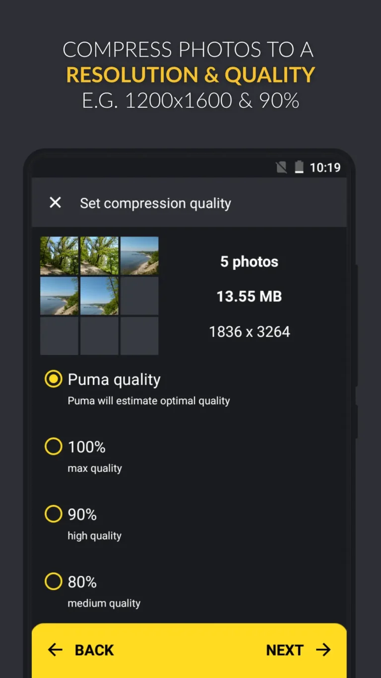 Compress Photo Puma MOD APK 5