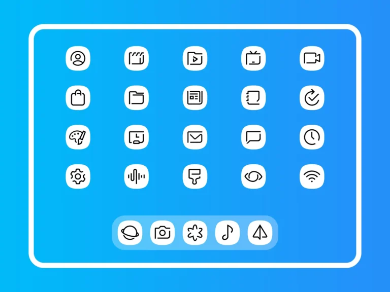 Delux White Icon Pack APK 5