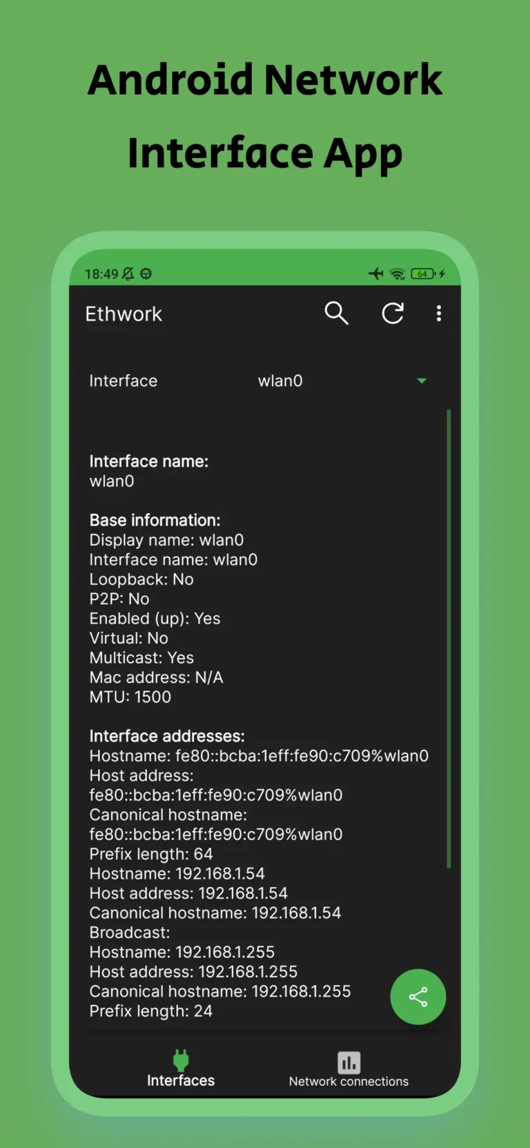 Ethwork Netstat & Interfaces MOD APK 1