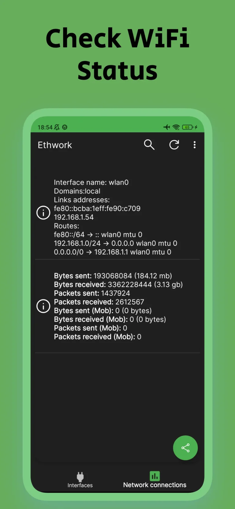 Ethwork Netstat & Interfaces MOD APK 4