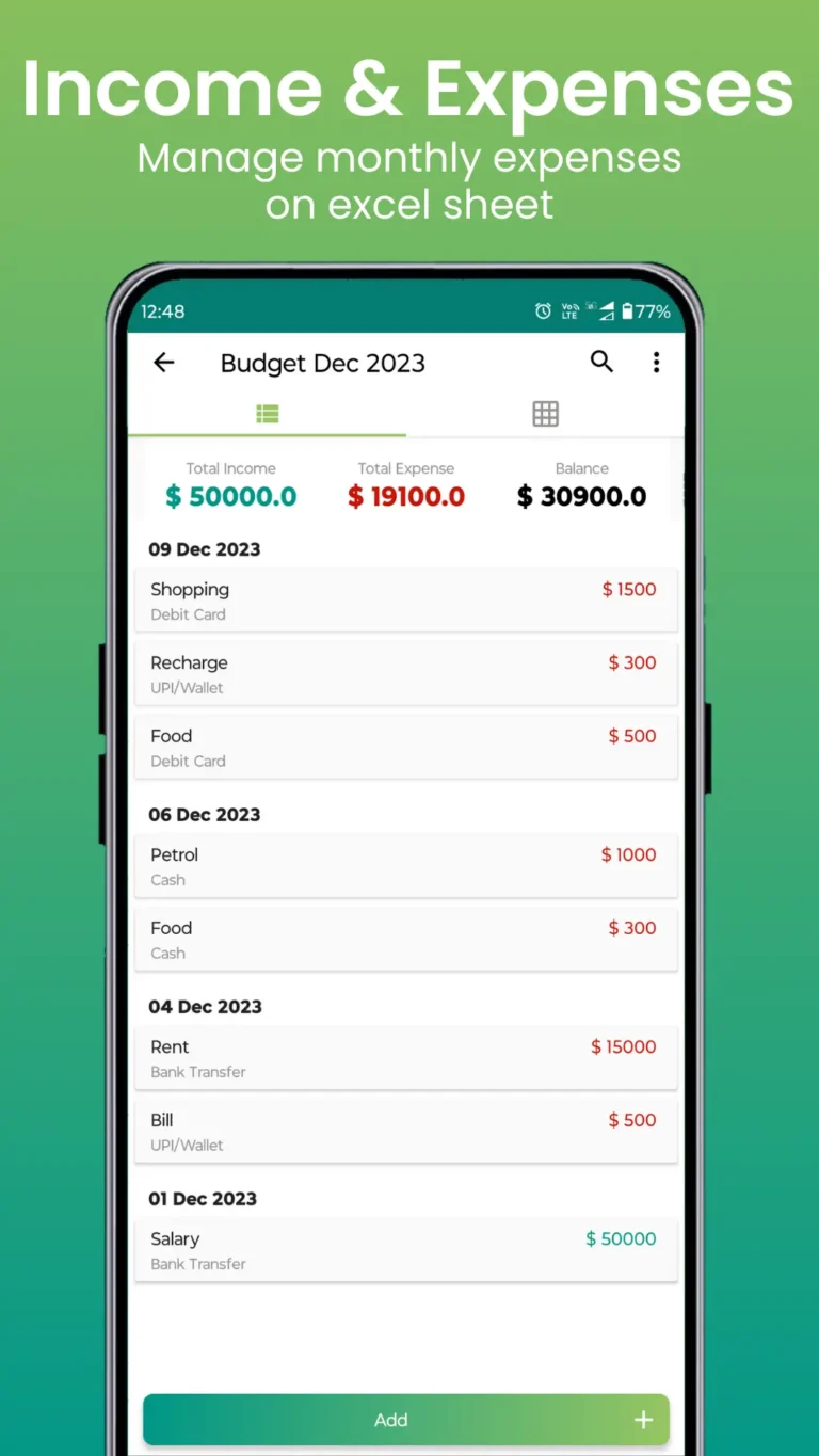 Excel Spreadsheet MOD APK 4