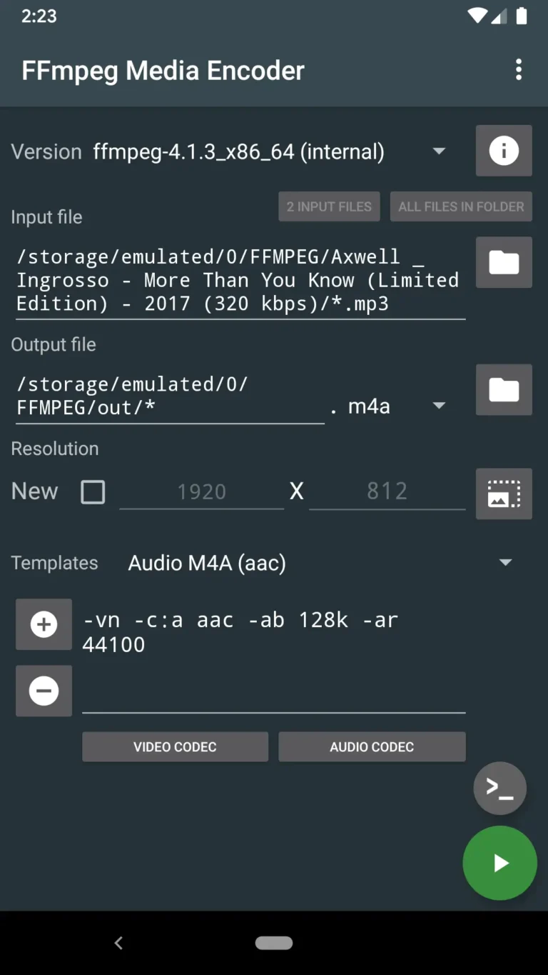 FFmpeg Media Encoder MOD APK 1
