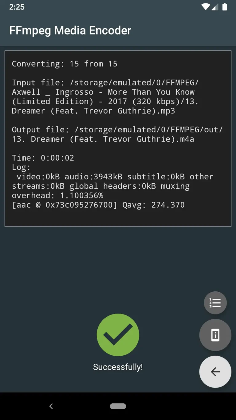 FFmpeg Media Encoder MOD APK 4