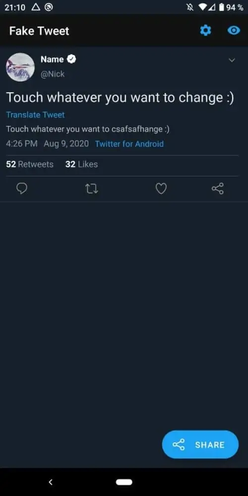 Fake Tweet MOD APK 4