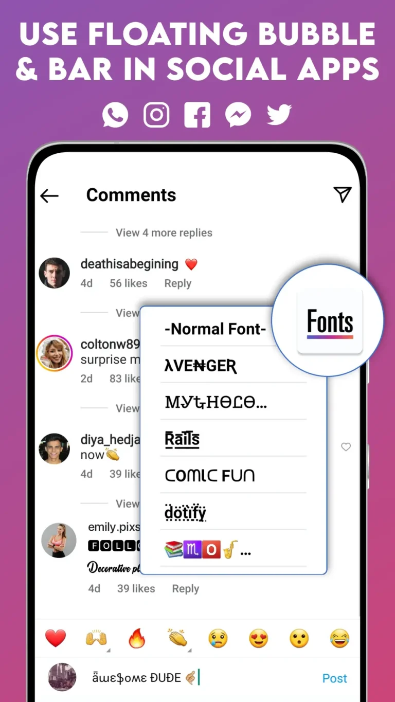 Fonts For Instagram MOD APK 2