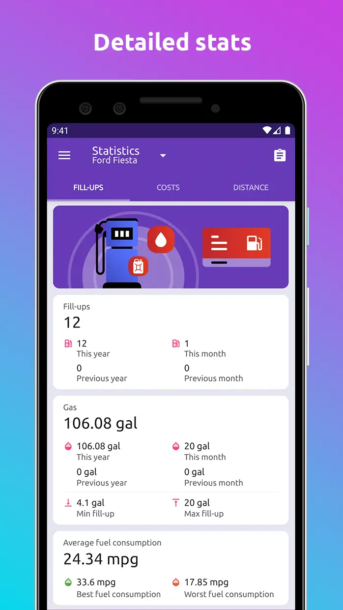 Fuelio Fuel Log & Costs MOD APK 5