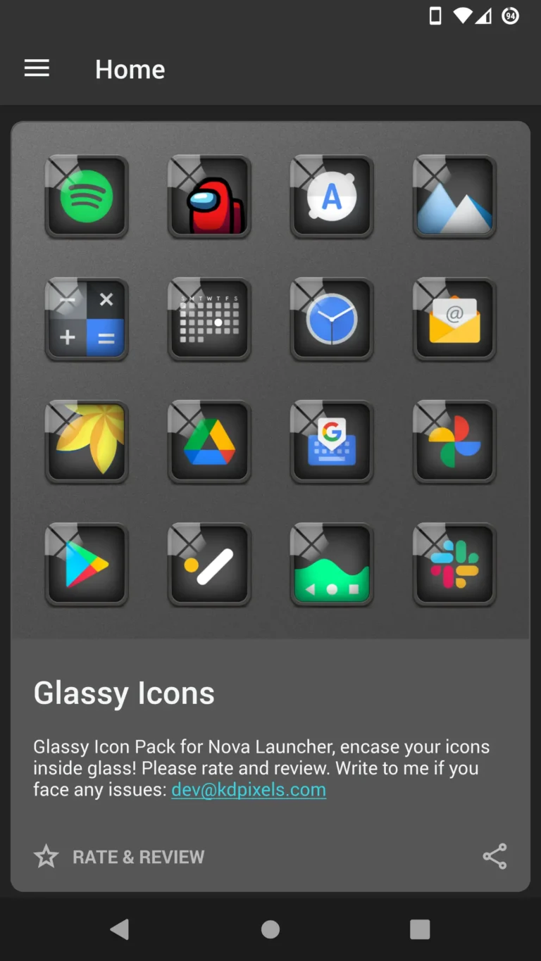 Glassy Icon Pack MOD APK 1