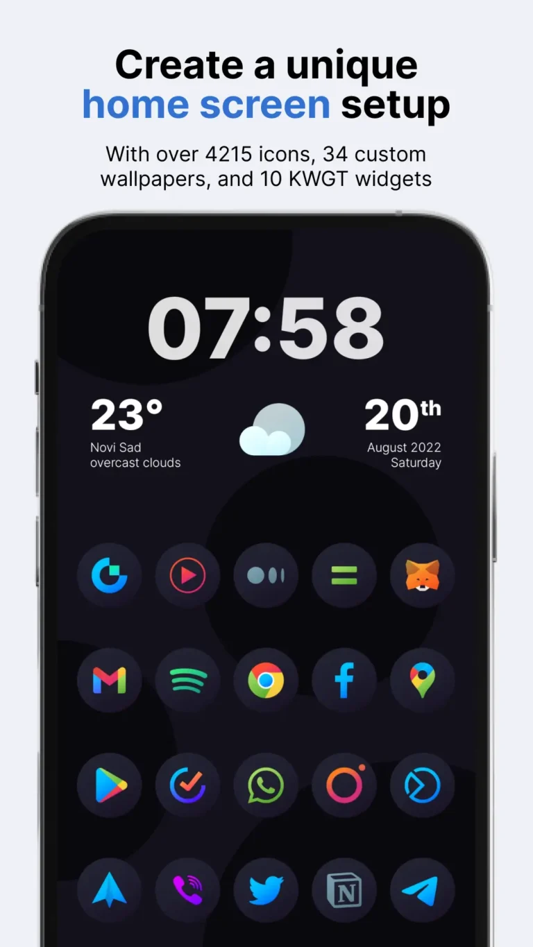 Hera Dark Circle Icon Pack MOD APK 1