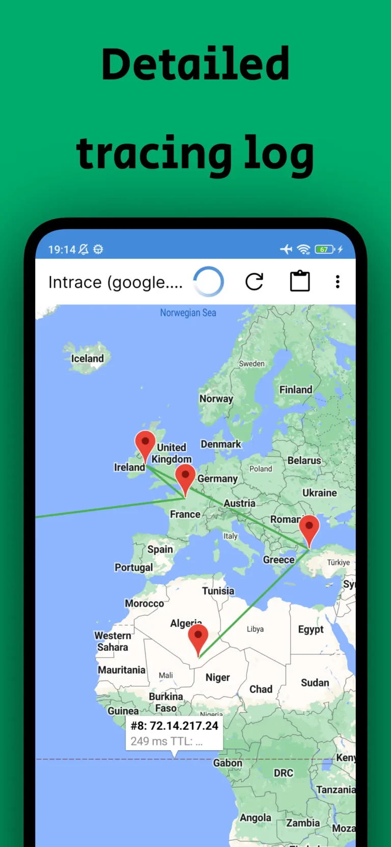 Intrace Visual Traceroute MOD APK 3