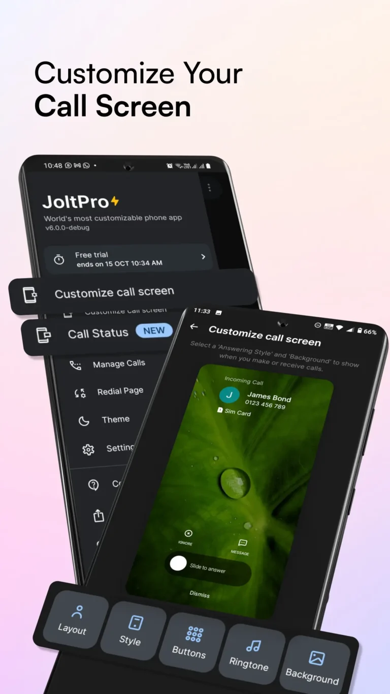 Jolt Call Background & Screen MOD APK 2