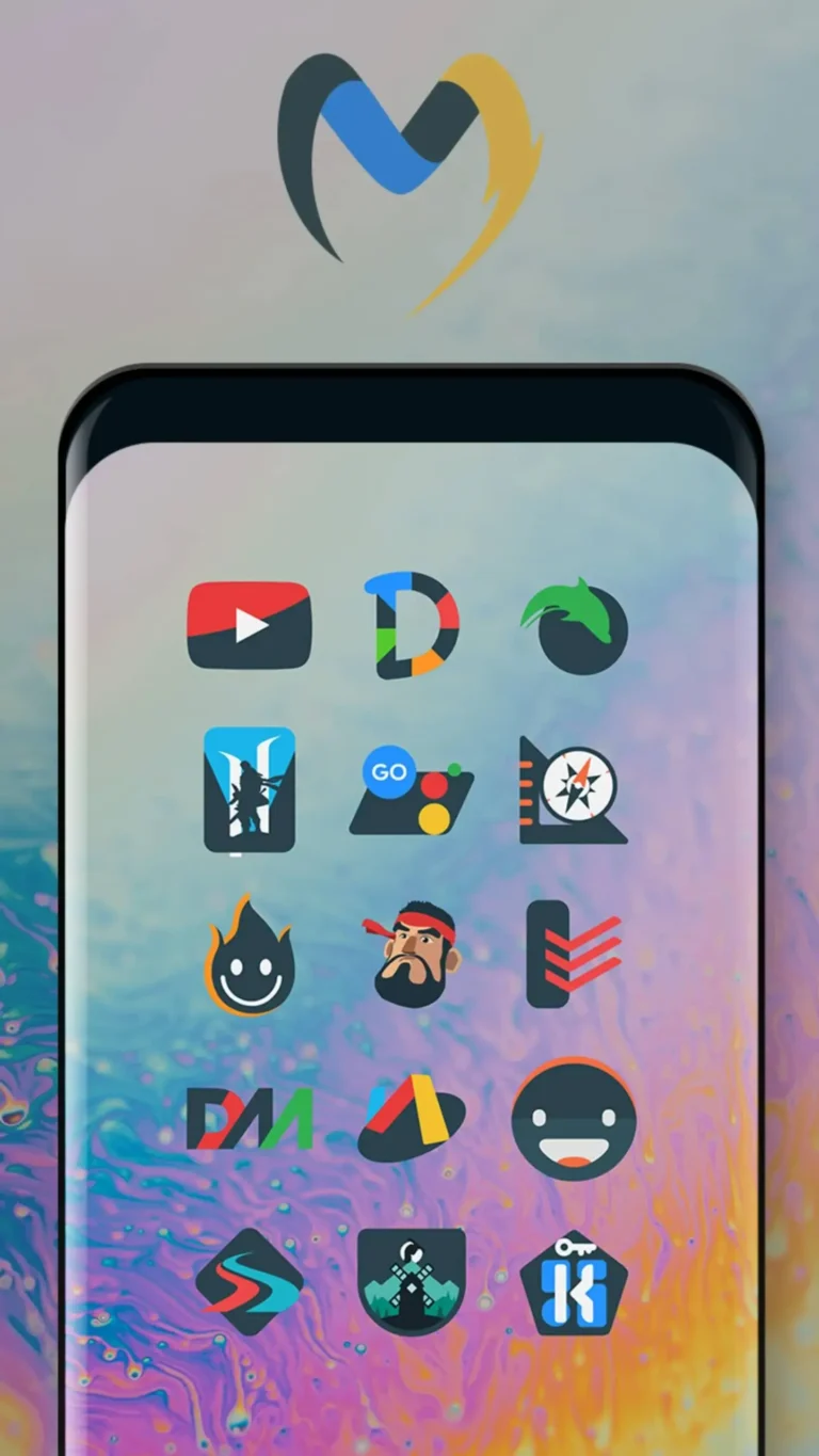 Material UI Dark Icon Pack MOD APK 3