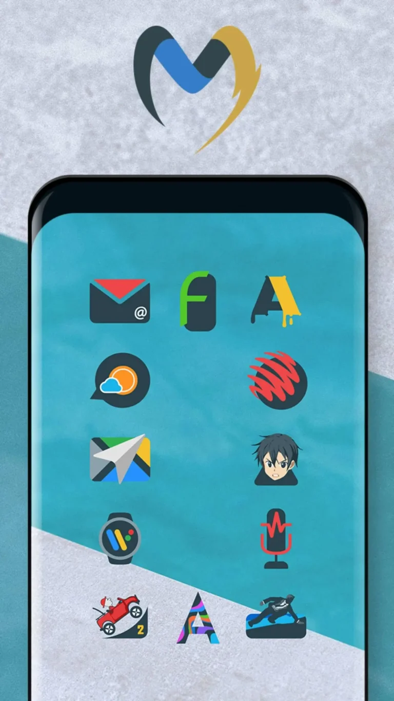 Material UI Dark Icon Pack MOD APK 5