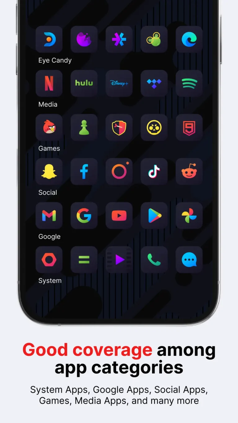 Nova Dark Icon Pack MOD APK 4