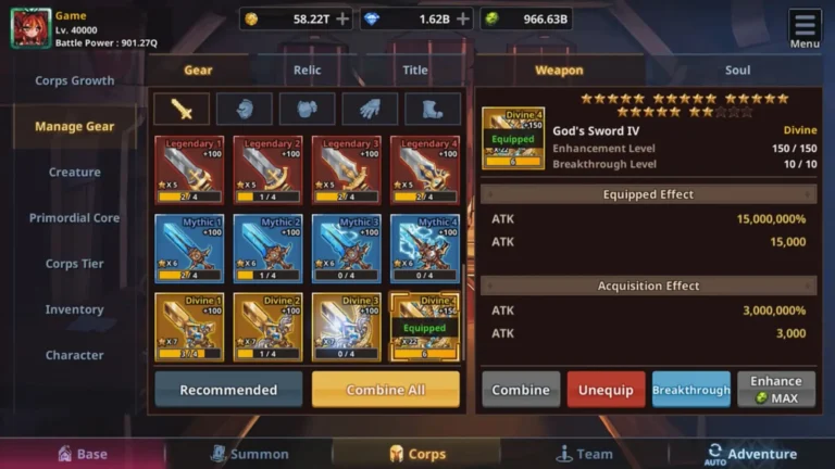 Otherworld Mercenary Corps MOD APK 5