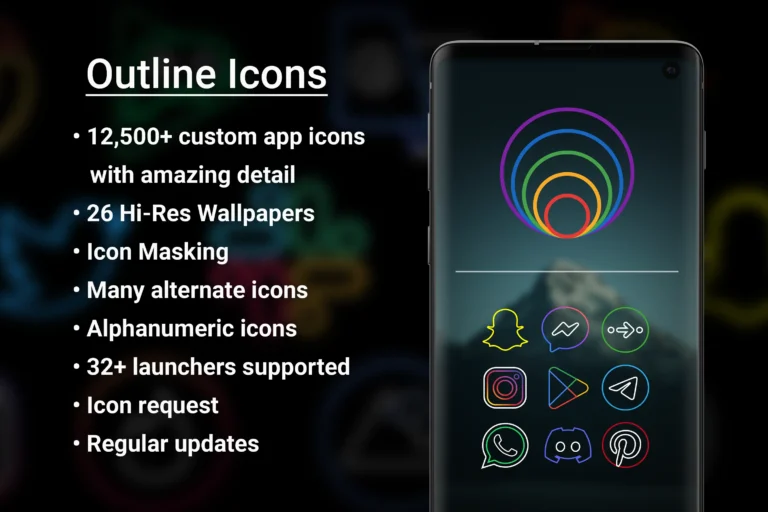 Outline Icons Icon Pack MOD APK 1