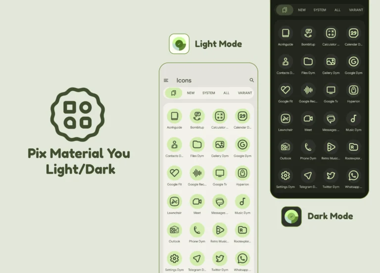 Pix Material You Light Dark MOD APK 2
