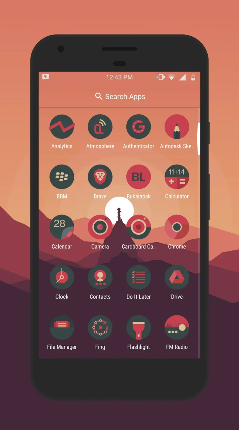 Sagon Circle Dark Icon Pack MOD APK 2