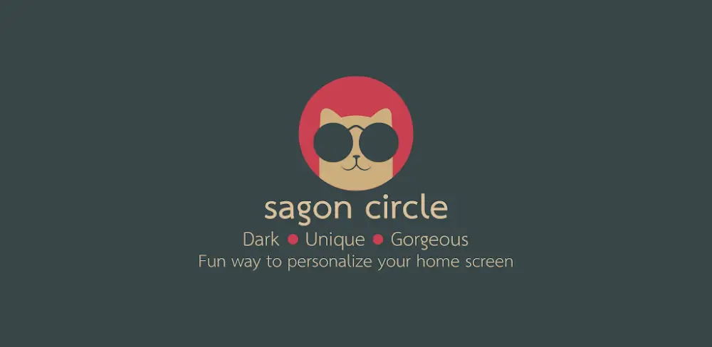 Sagon Circle: Dark Icon Pack