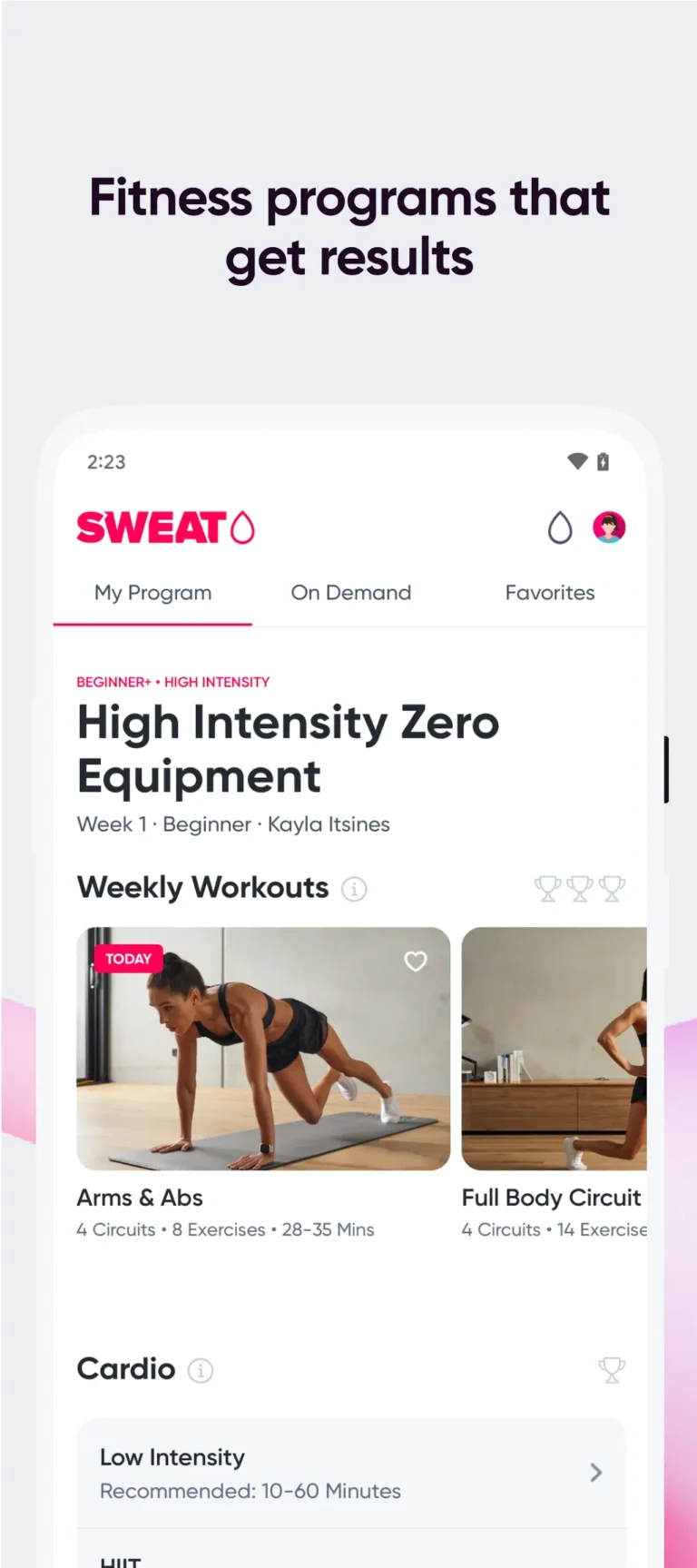 Sweat Fitness App For Women MOD APK 2